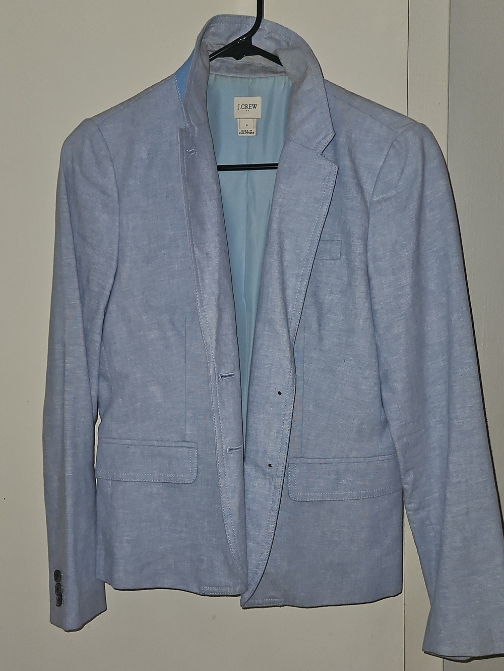 J. Crew Light Blue Men's Blazer - Notch Lapel Sport Coat